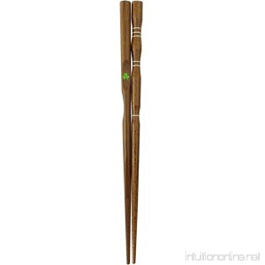 Ishida Discipline chopsticks (how to hold) three-point support Japanese-made wooden 18cm for (natural wood) Children - B005EJI6RG